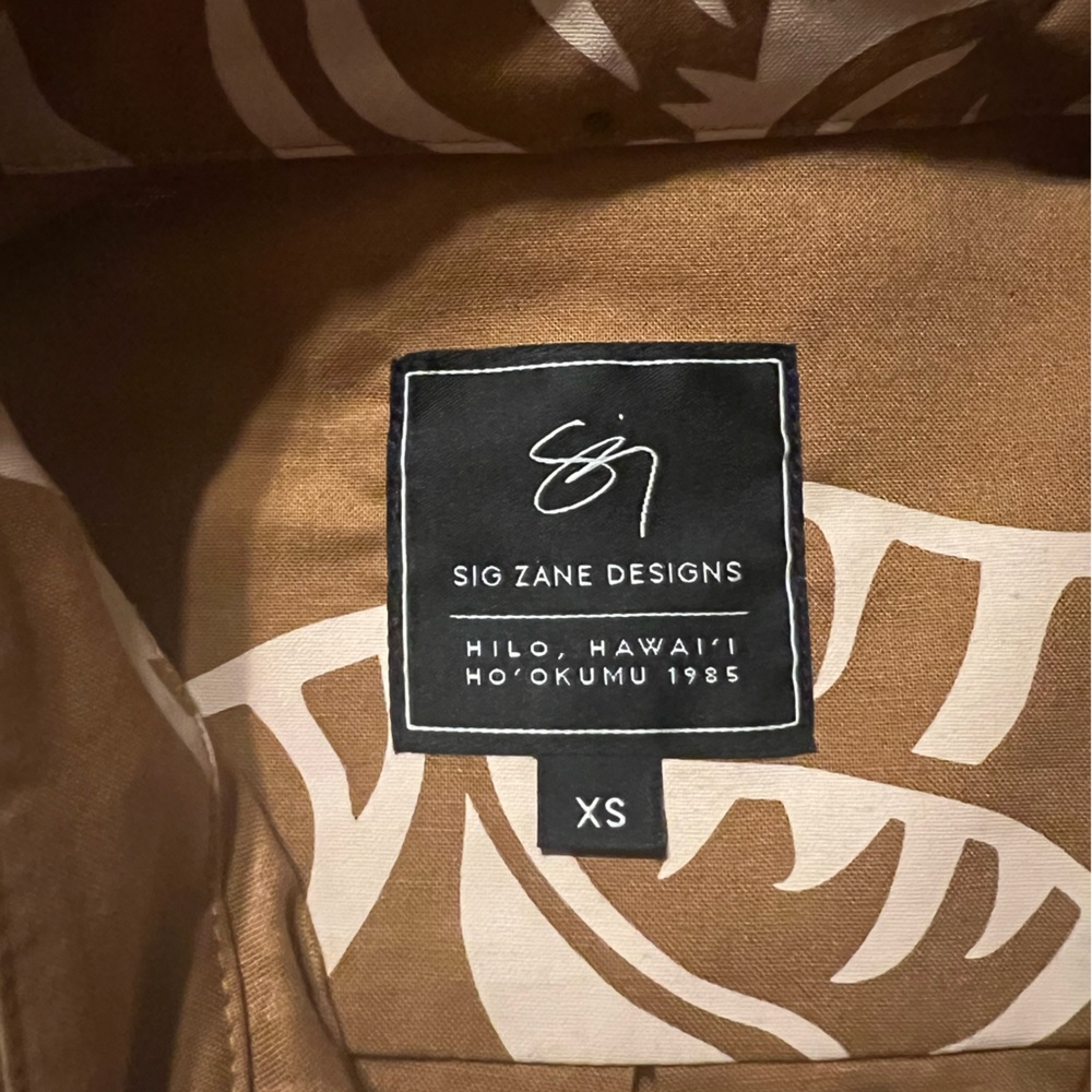 Sig Zane Year of the Tiger button up aloha shirt